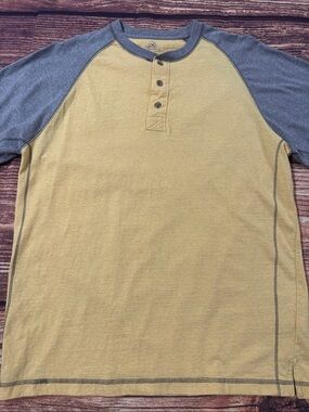 RedHead Men's Two-Tone Henley - Yellow & Gray Raglan